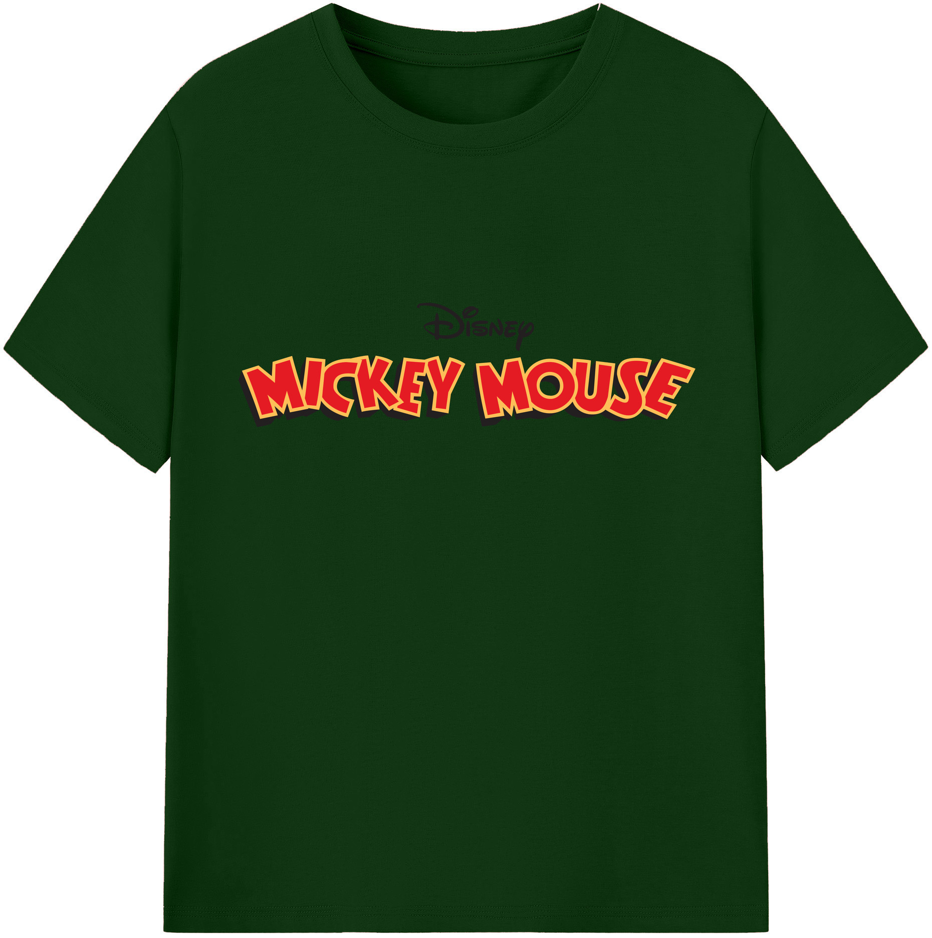 （画像用） ミッキーマウス Mickey Mouse 綿100％半袖Tシャツ（フロントプリント）
